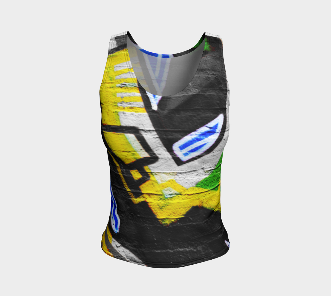 Aperçu de Graffiti 6 Fitted Tank Top #1