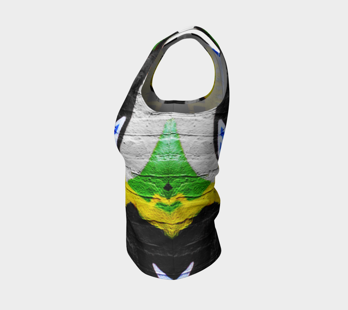 Aperçu de Graffiti 6 Fitted Tank Top #3
