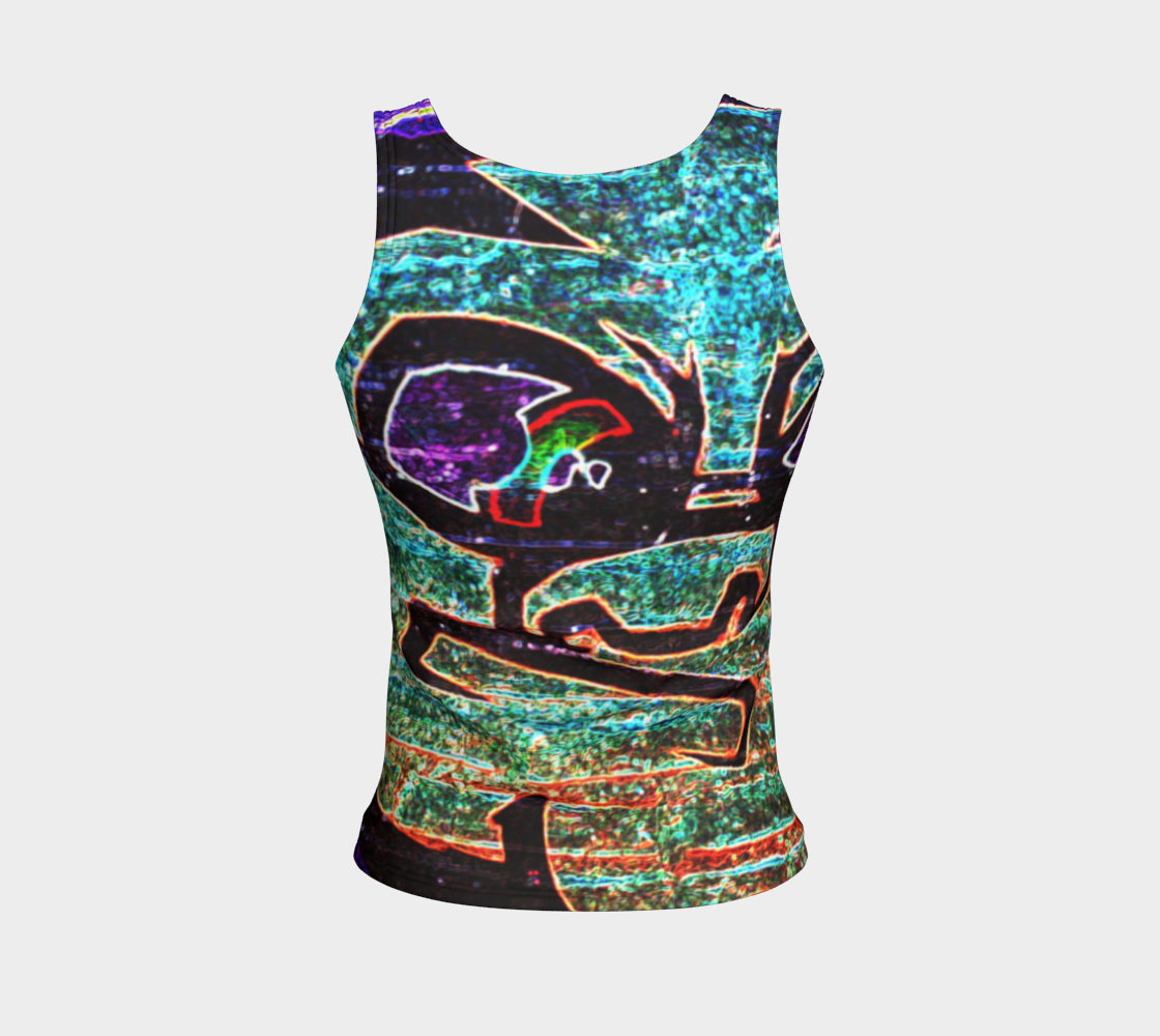 Graffiti 7 Fitted Tank Top preview #2