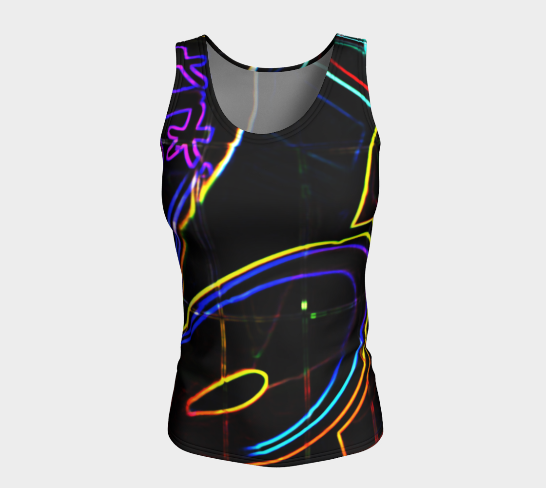 Graffiti 10 Fitted Tank Top preview #5