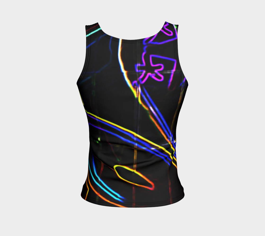 Graffiti 10 Fitted Tank Top preview #2