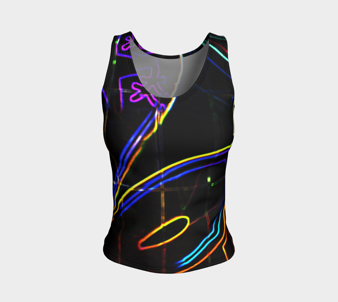 Graffiti 10 Fitted Tank Top preview #1