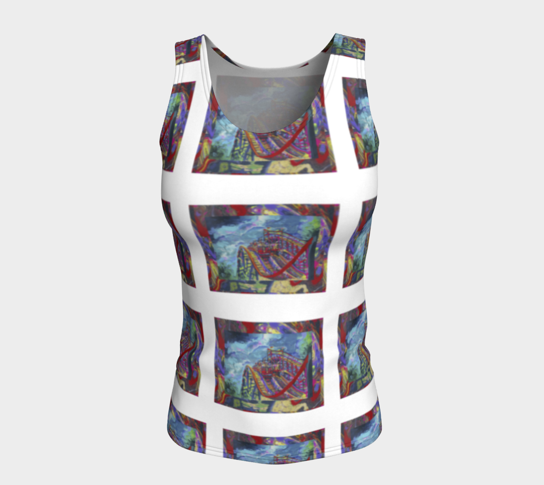 Racing Coaster Postcard Tank Top preview #5