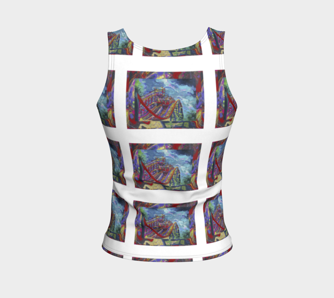 Racing Coaster Postcard Tank Top preview #2