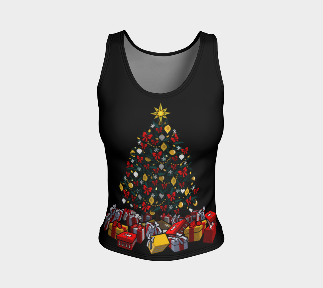 Aperçu de Christmas Tree Shirt Festive Holiday Tank Tops