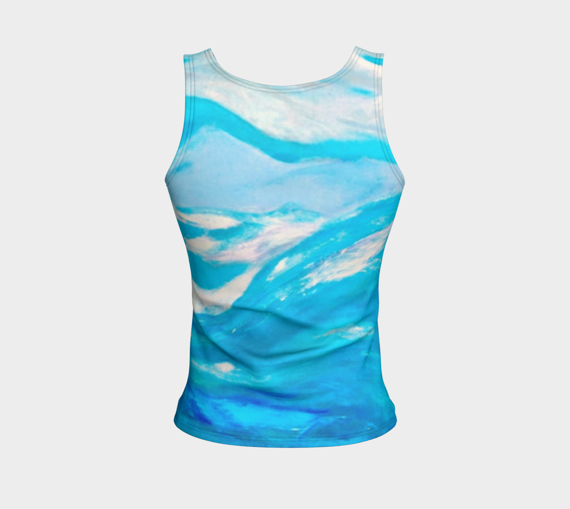 El Mar Fitted Tank Top 3D preview