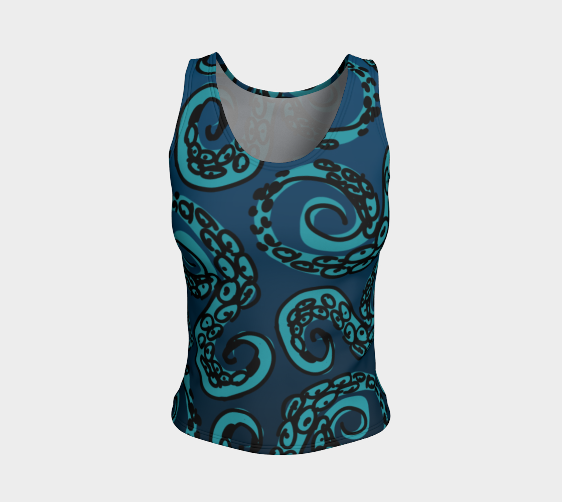 Aperçu de Tentacles from The Deep - Fitted Tank Top