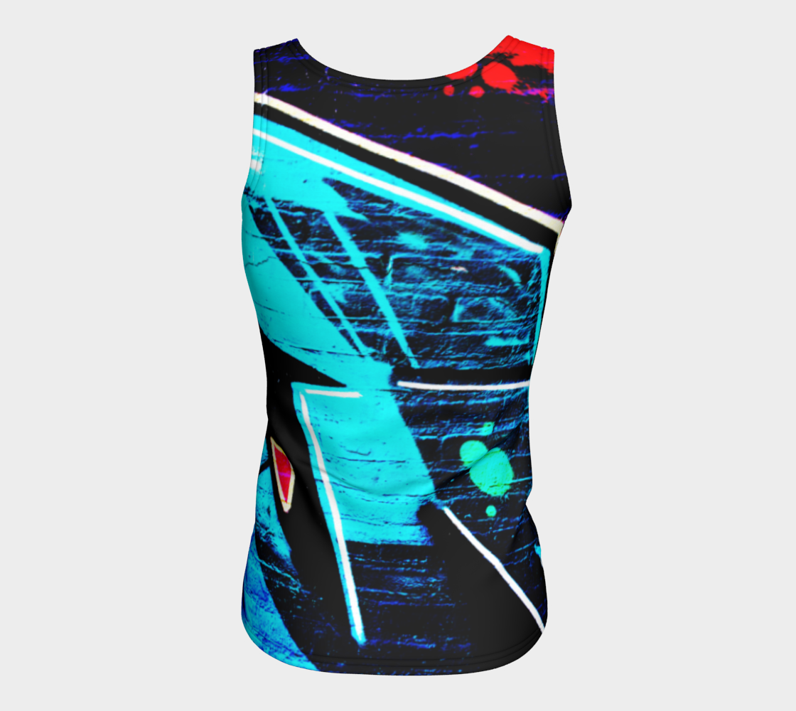 Graffiti 14 Fitted Tank Top preview #6