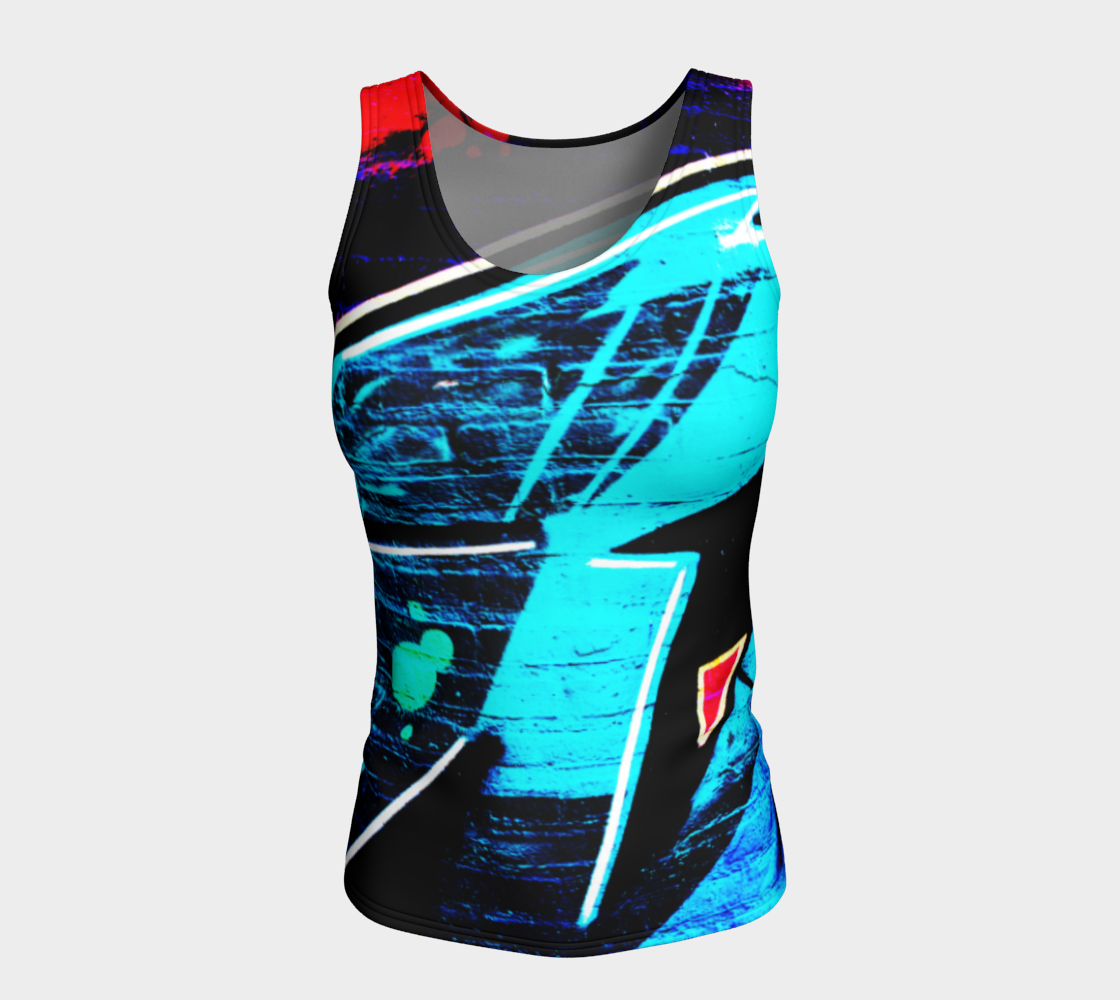 Graffiti 14 Fitted Tank Top preview #5
