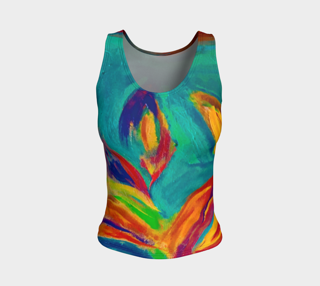 Water Lilies Fitted Tank Top preview