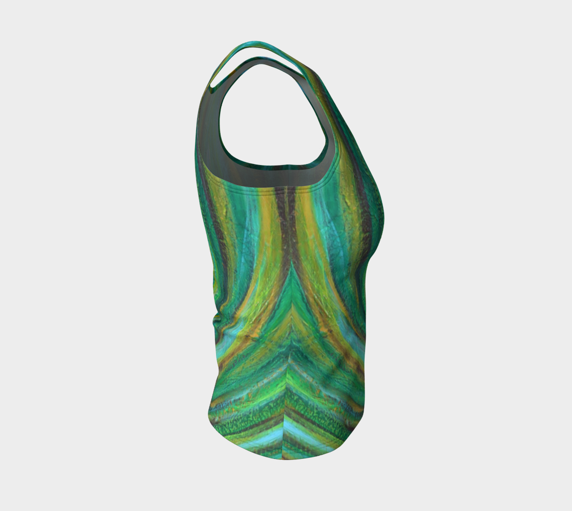 Palm Tree Heart Fitted Tank Top thumbnail #5