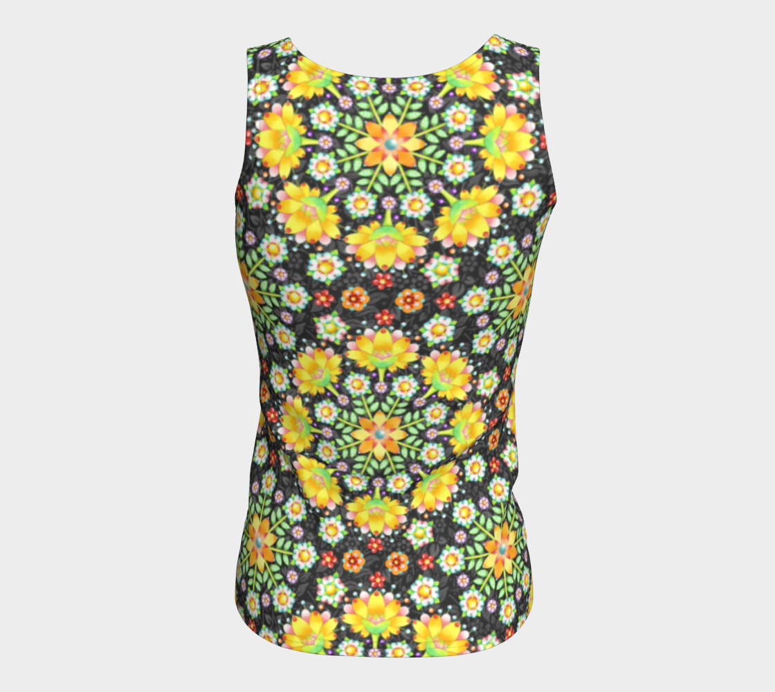 Aperçu de Flower Crown Fitted Tank #6