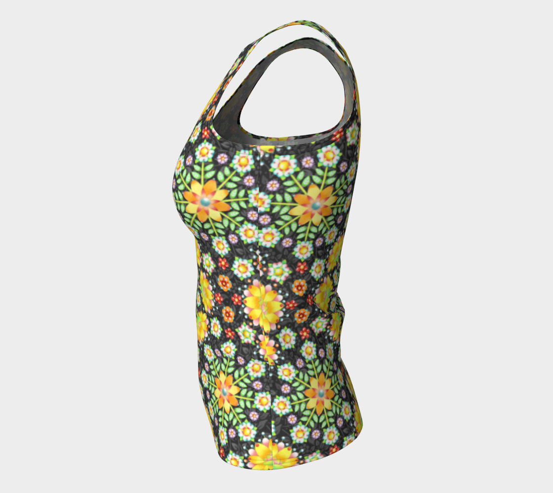 Aperçu de Flower Crown Fitted Tank #7