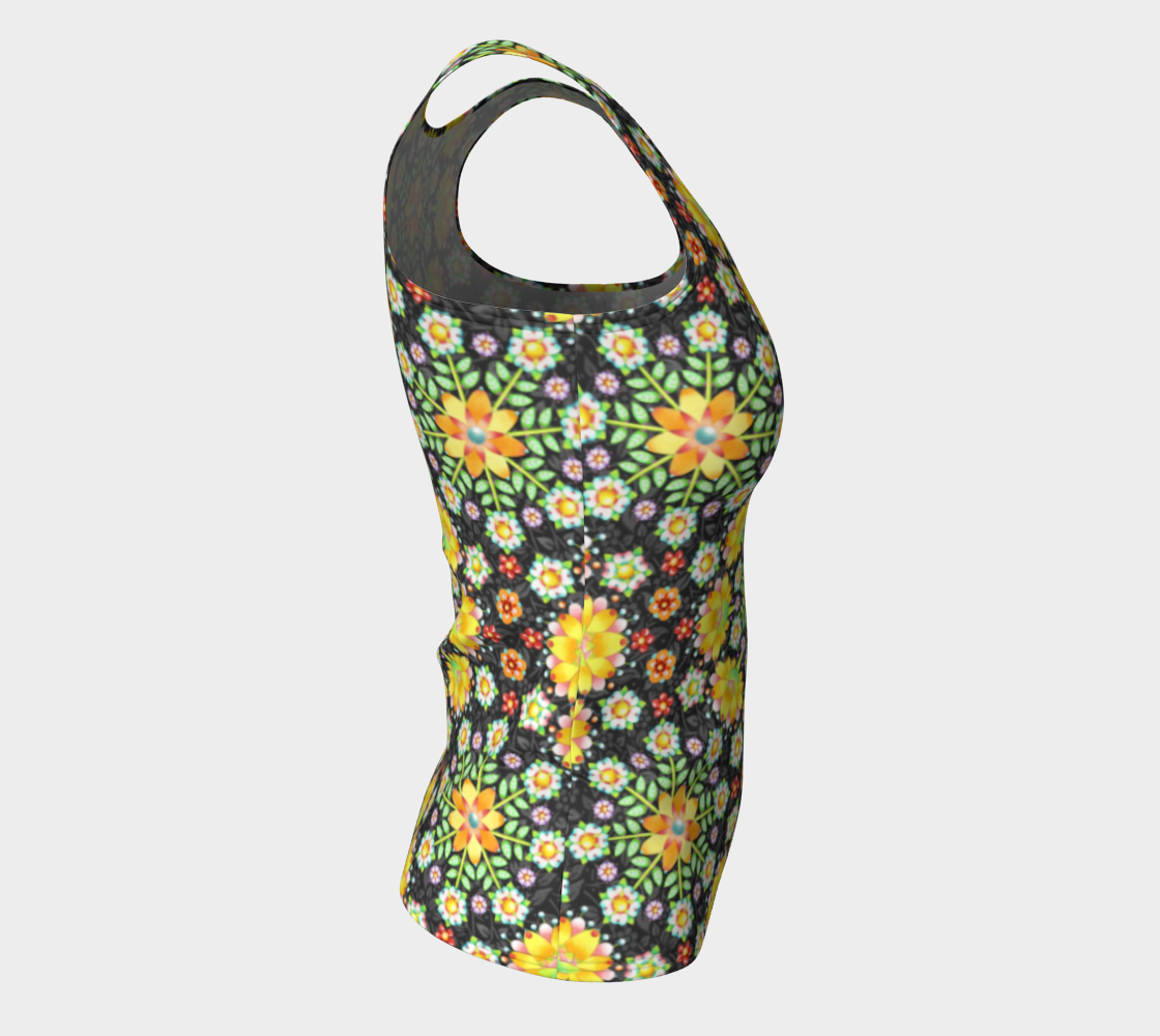 Aperçu de Flower Crown Fitted Tank #8
