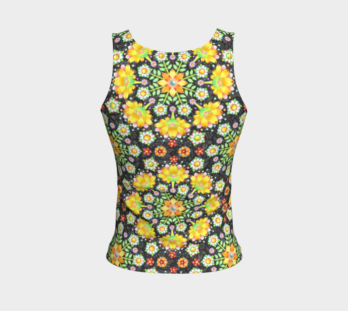 Aperçu de Flower Crown Fitted Tank #2