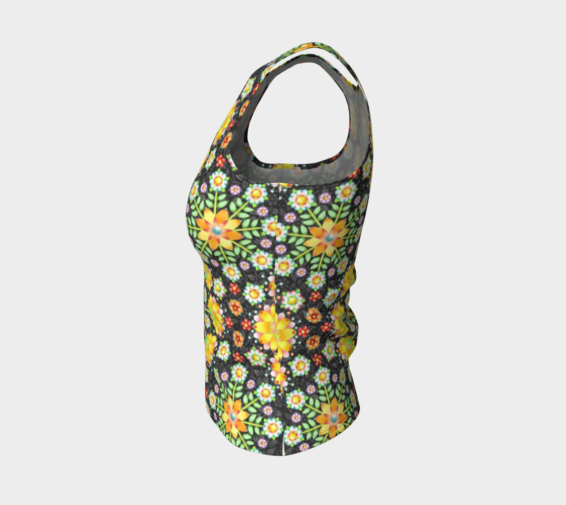 Aperçu de Flower Crown Fitted Tank #3