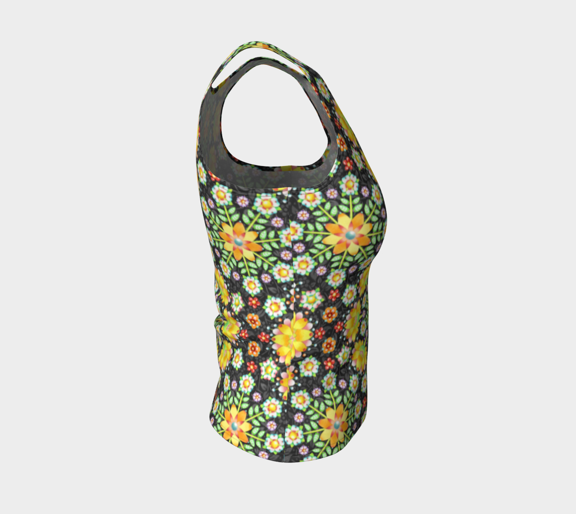 Aperçu de Flower Crown Fitted Tank #4