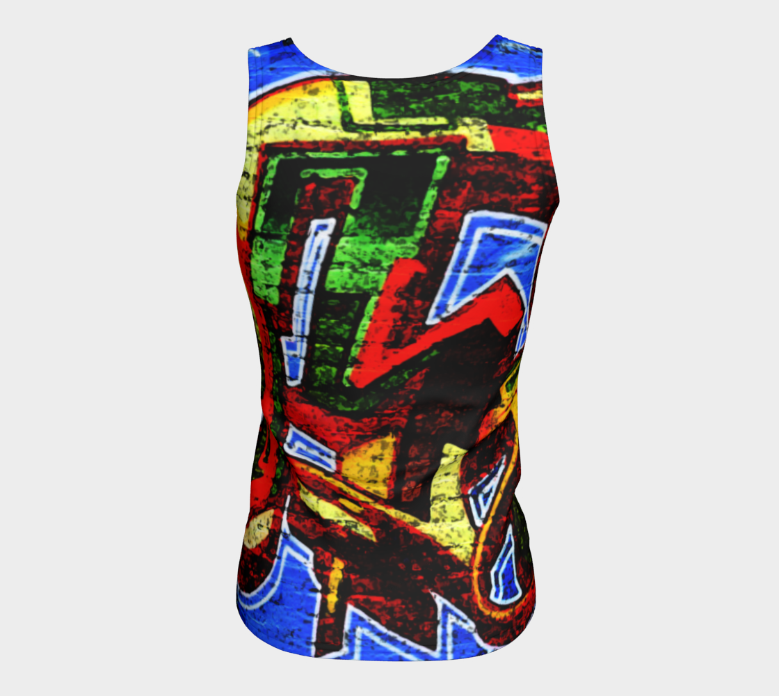 Graffiti 17 Fitted Tank Top preview #6