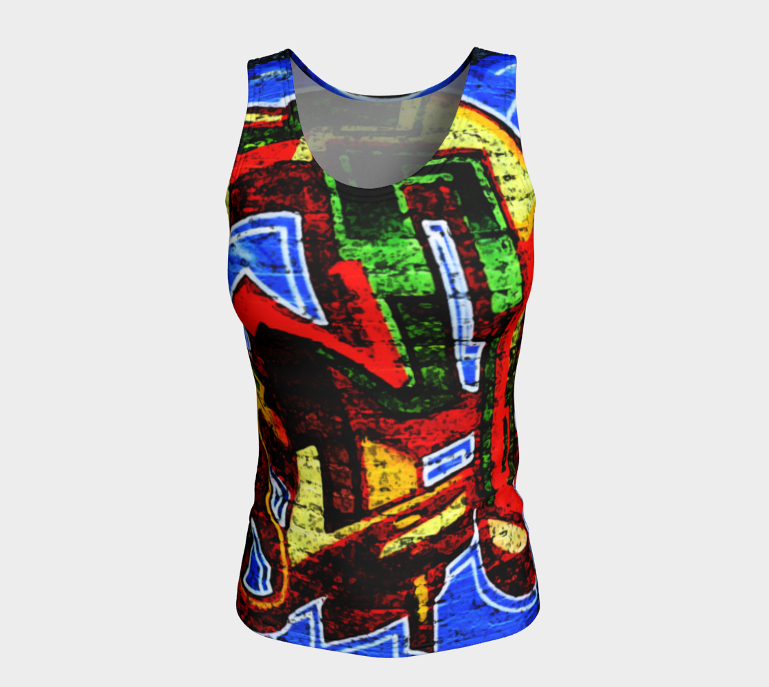 Graffiti 17 Fitted Tank Top preview #5