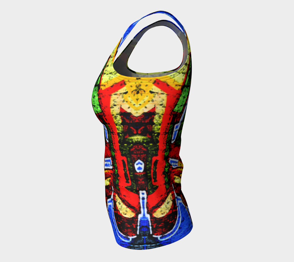 Graffiti 17 Fitted Tank Top preview #7