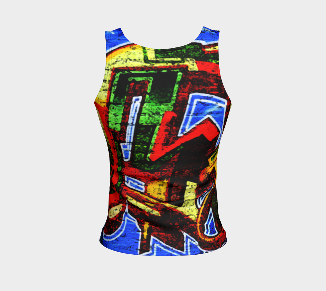 Graffiti 17 Fitted Tank Top preview #2