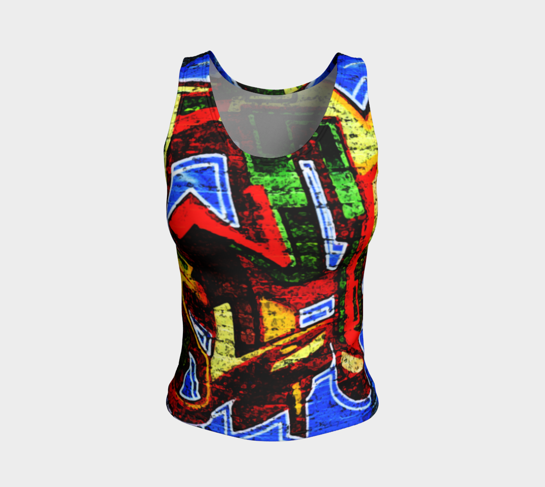 Graffiti 17 Fitted Tank Top preview #1