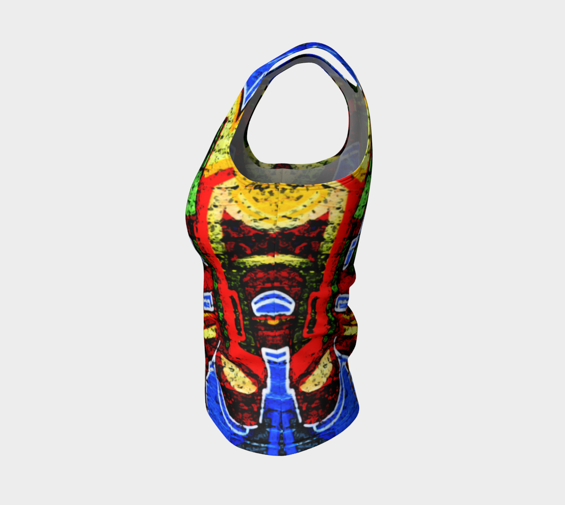 Graffiti 17 Fitted Tank Top preview #3
