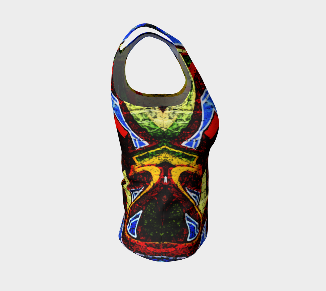 Graffiti 17 Fitted Tank Top preview #4