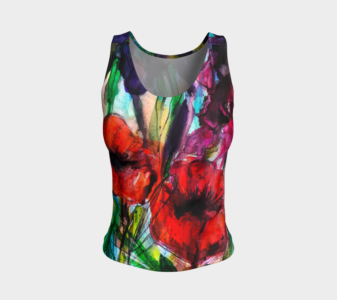 Vibrant Garden Fitted Tank Top preview