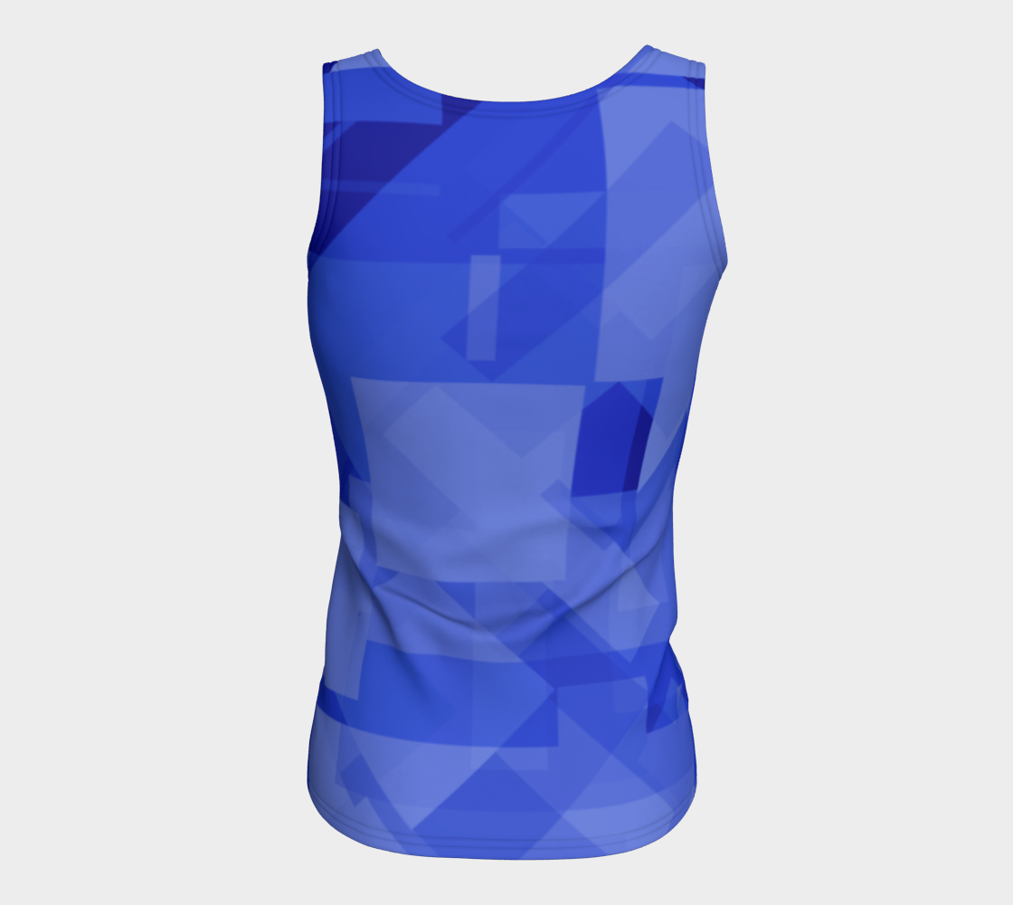 Blue is Better Fitted Tank Top preview #6