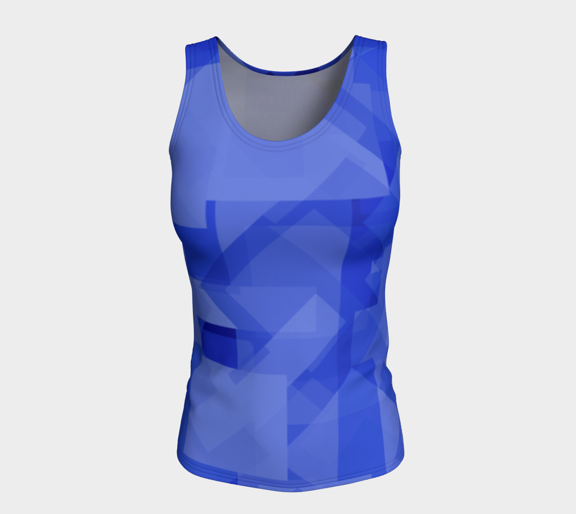 Blue is Better Fitted Tank Top preview #5