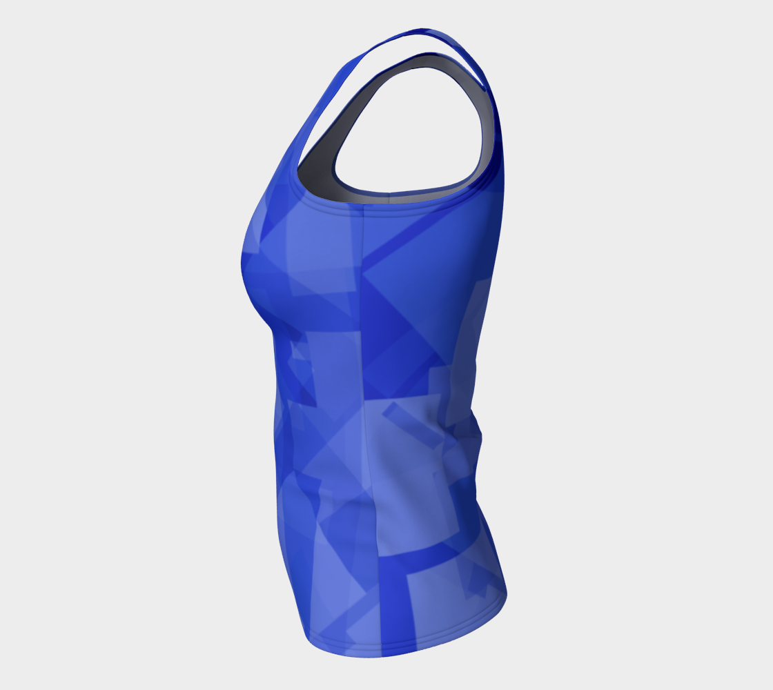 Blue is Better Fitted Tank Top preview #7