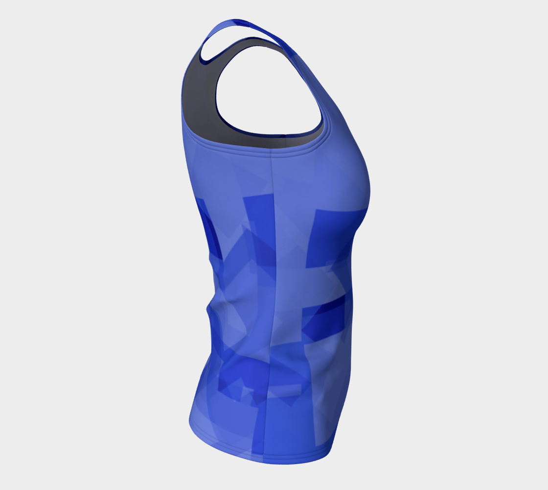 Blue is Better Fitted Tank Top preview #8