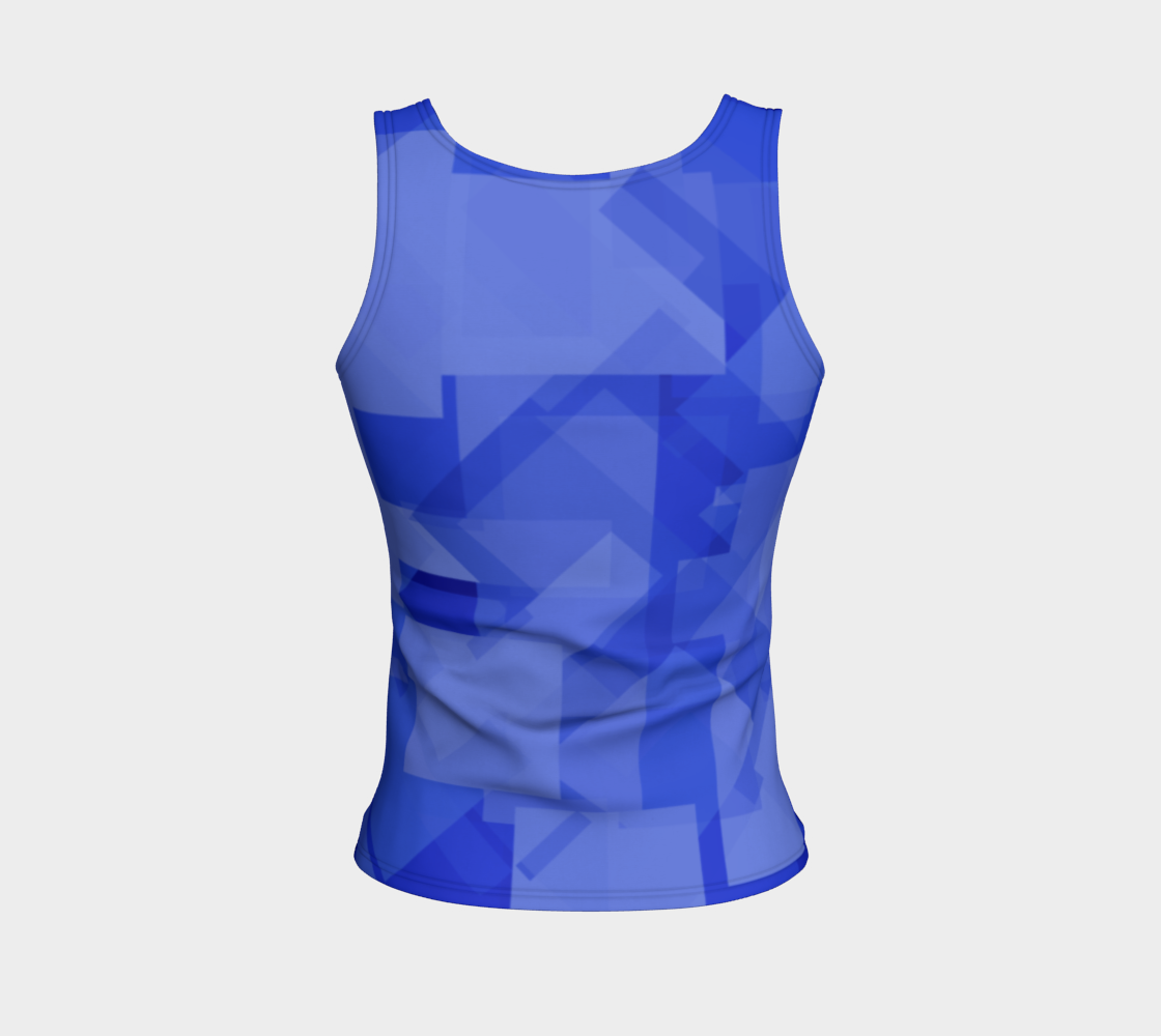 Blue is Better Fitted Tank Top preview #2