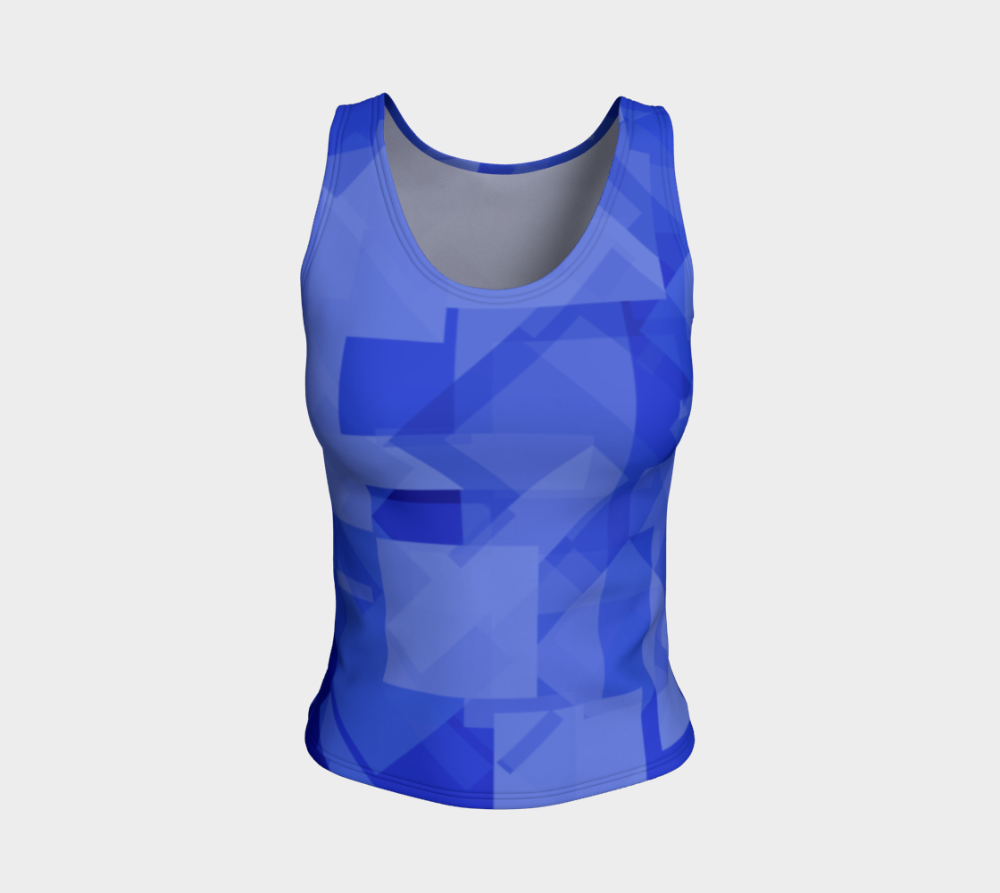 Blue is Better Fitted Tank Top preview #1