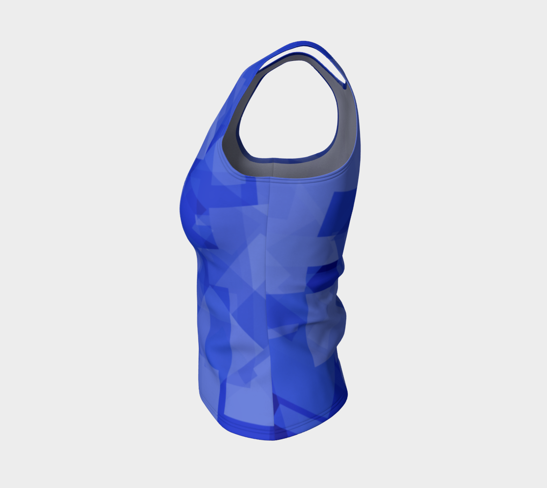 Blue is Better Fitted Tank Top preview #3