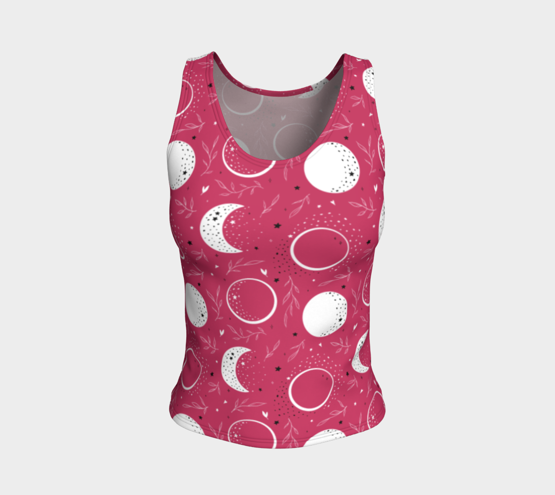 Lunae raspberry fitted tank preview