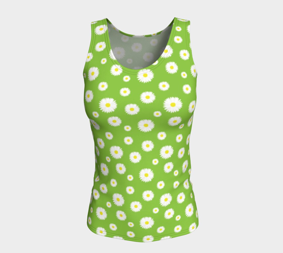 Daisy, Daisy Fitted Tank - Green preview #5