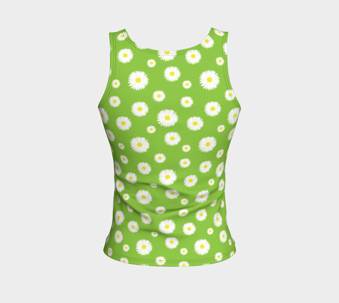 Daisy, Daisy Fitted Tank - Green preview #2