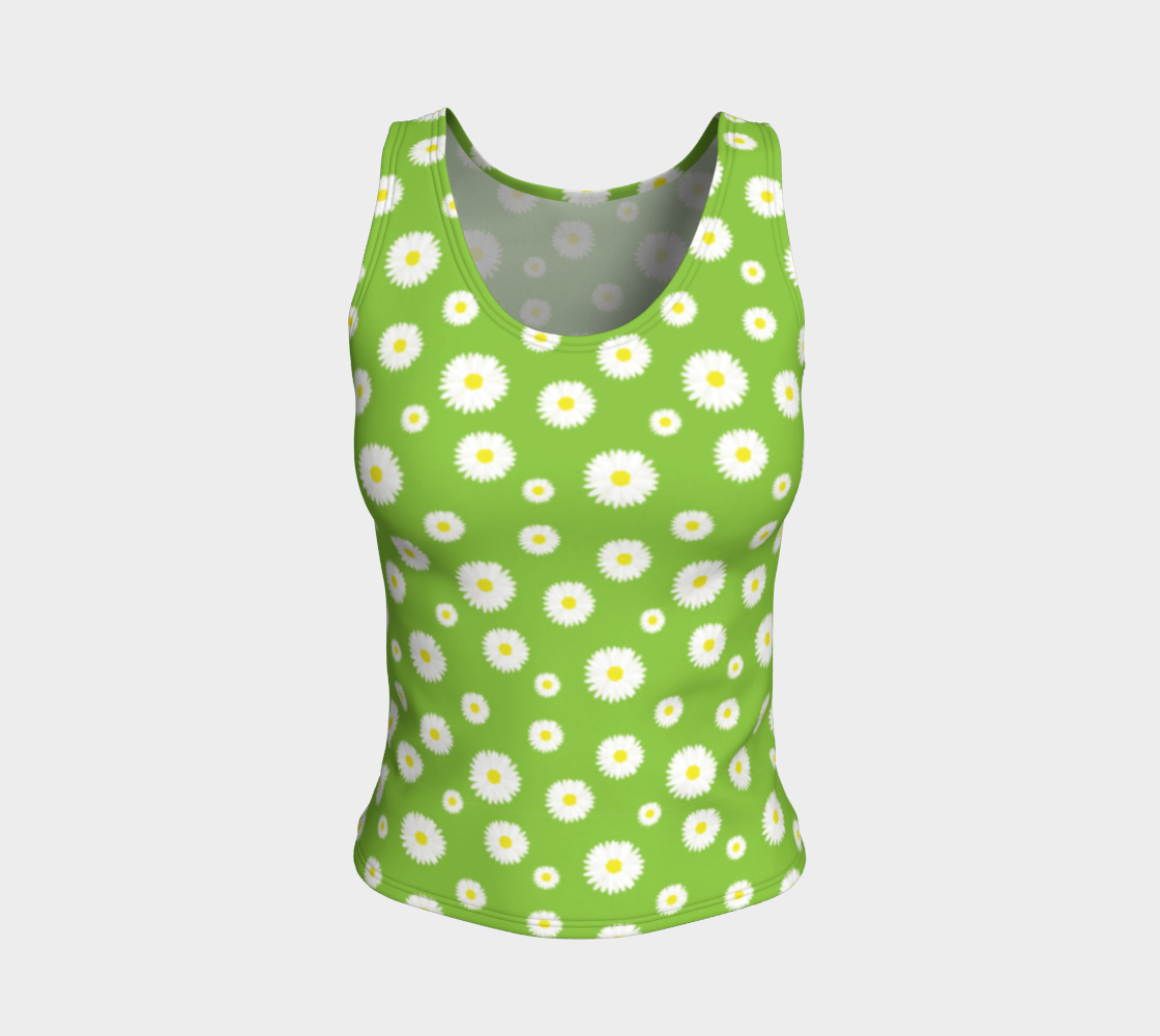 Daisy, Daisy Fitted Tank - Green preview #1