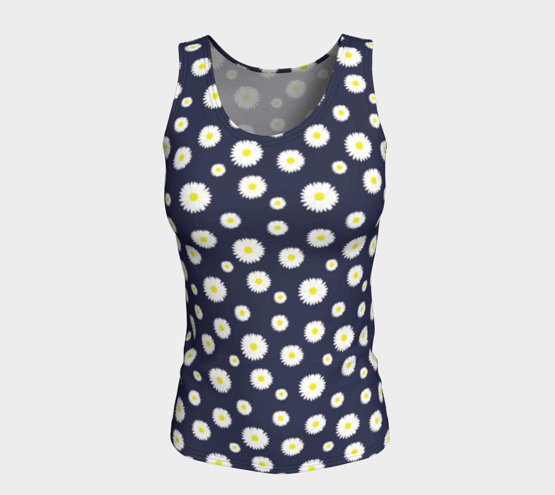 Daisy, Daisy Fitted Tank - Navy preview #5