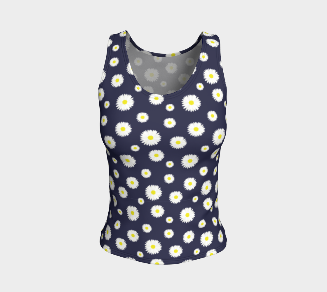 Daisy, Daisy Fitted Tank - Navy preview