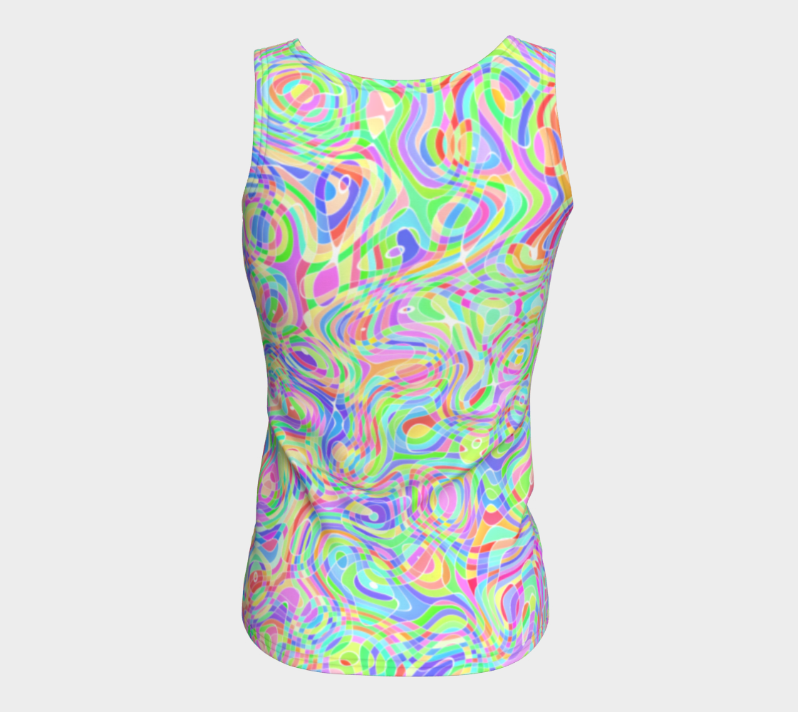 Colorful Swirly Trippy Rainbow Ripples preview #6