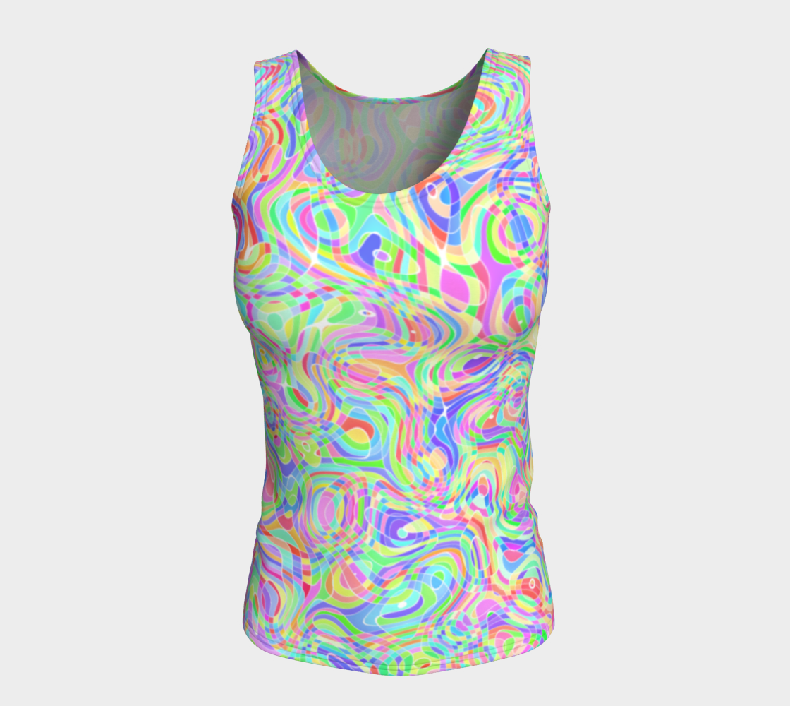 Colorful Swirly Trippy Rainbow Ripples preview #5