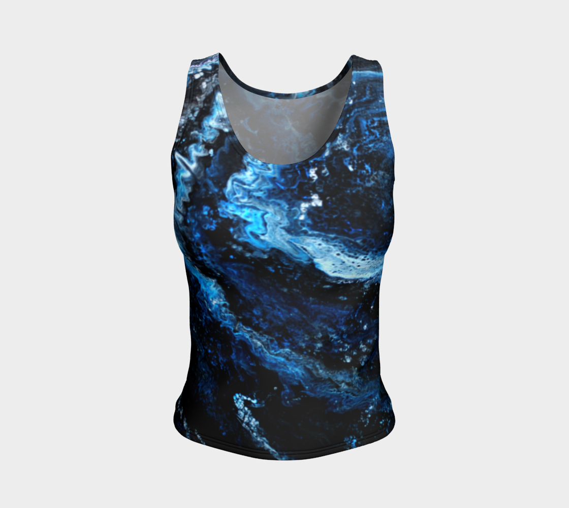 Into the Night - Fitted Tank Top preview