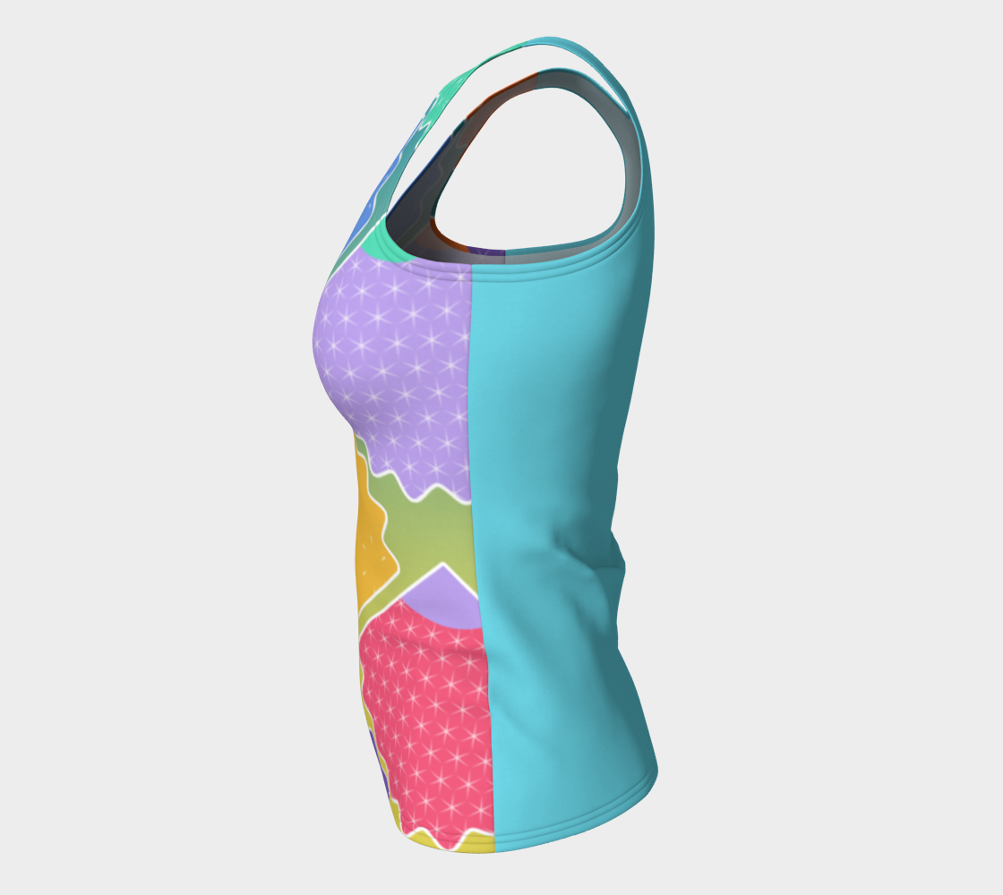 Colorful Shells Fitted Tank Top preview #7