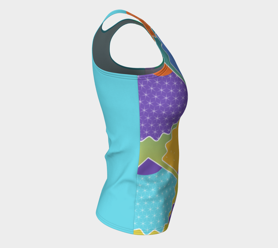 Colorful Shells Fitted Tank Top preview #8