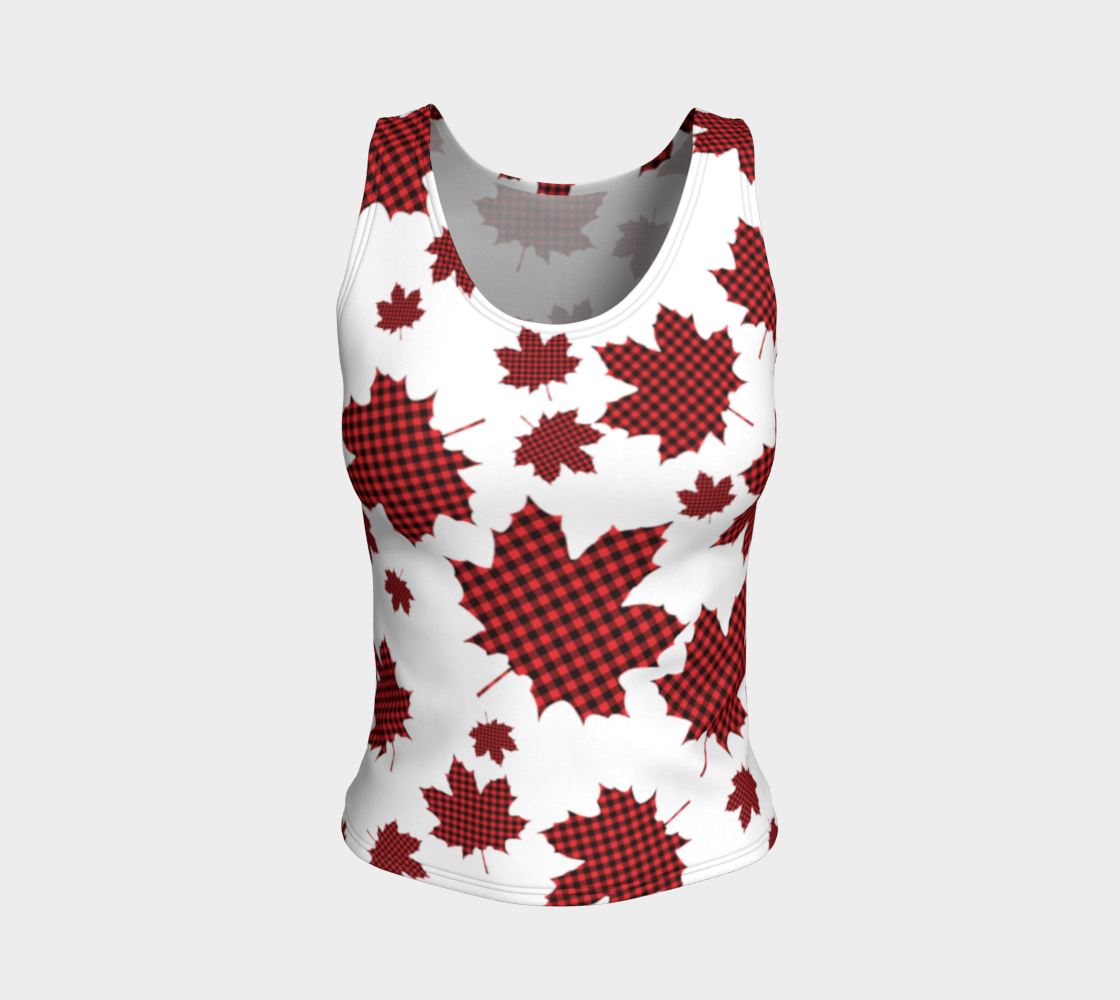 Canada Maple Leaf fitted tank preview