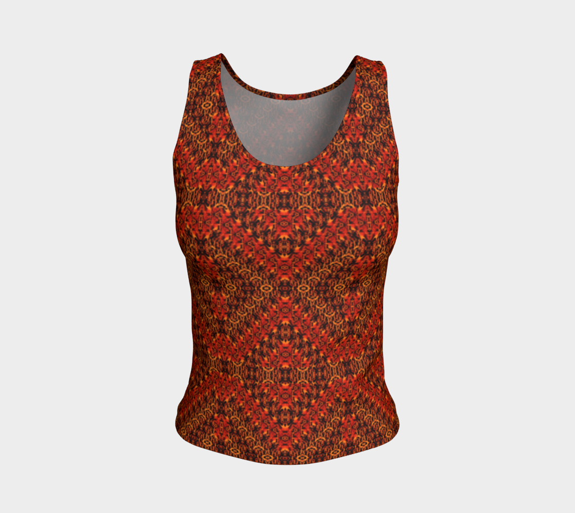 Ruby Diamond Mosaic Fitted Tank Top preview