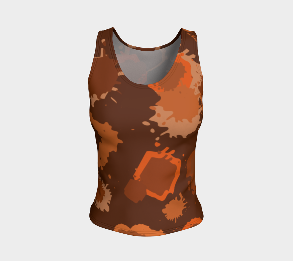 Modern Cow Dark Fitted Tank Top preview